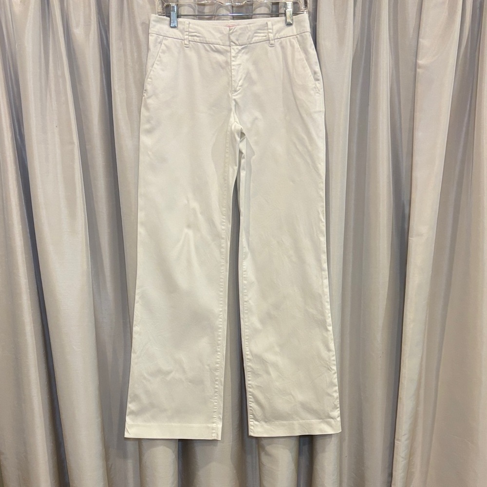 Lilly Pulitzer Cream Straight Leg Pants